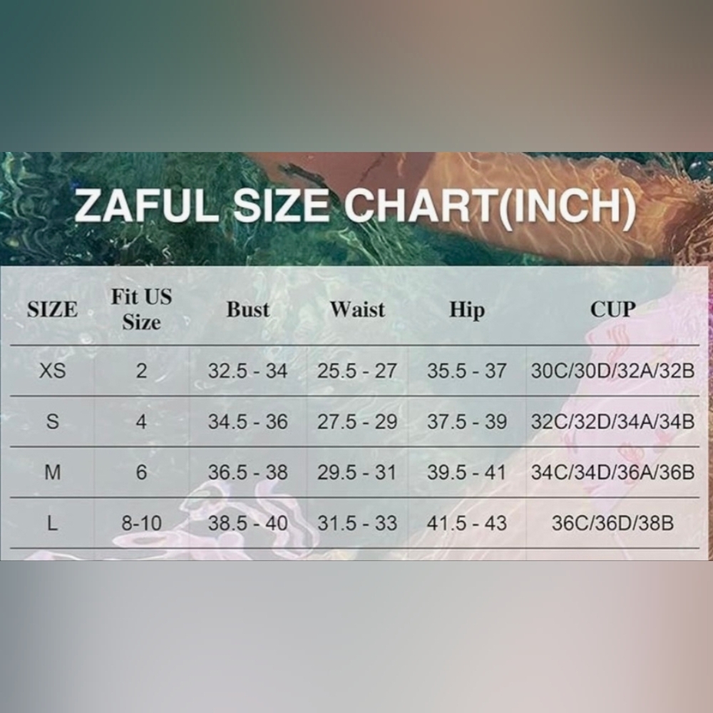 Zaful Women's Triangle Floral String Bikini  - Picture 4 of 6